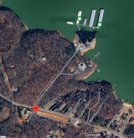 aerial view of property's location