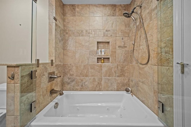 224 Sheffield Rd, Greer, SC 29651 - bathroom with a combined bath / shower with jetted tub and toilet