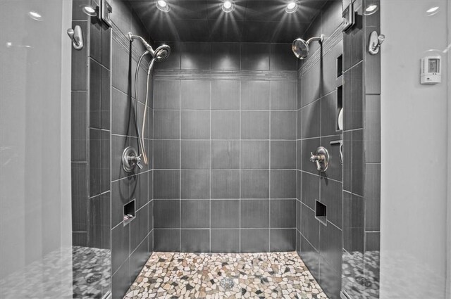 224 Sheffield Rd, Greer, SC 29651 - bathroom with a tile shower and recessed lighting
