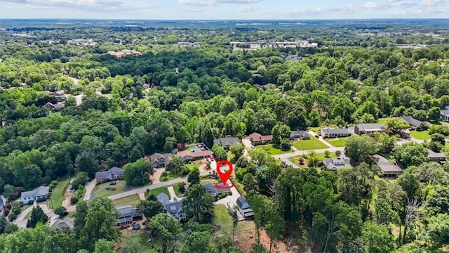 224 Sheffield Rd, Greer, SC 29651 - aerial view of property and surrounding area featuring a forest and nearby suburban area