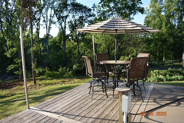 224 Sheffield Rd, Greer, SC 29651 - wooden terrace with outdoor dining space