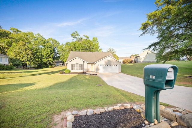 111 Coachman Ct, Anderson, SC 29625 - view of front of home featuring driveway, a front yard, and an attached garage