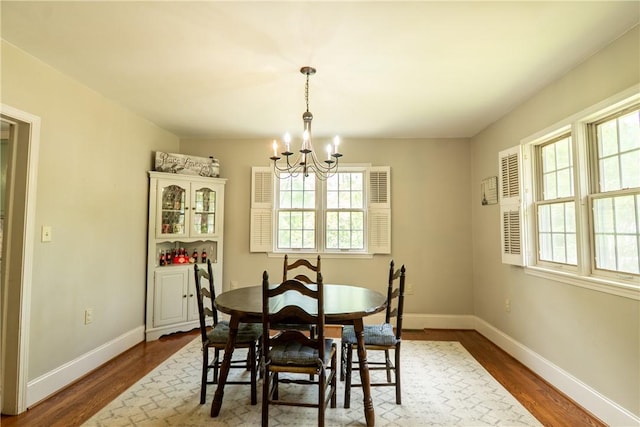 100 Berkeley Ct, Clemson, SC 29631 - dining space with a chandelier, healthy amount of natural light, and wood finished floors