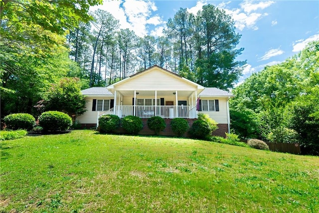 100 Berkeley Ct, Clemson, SC 29631 - single story home with a front yard and a porch