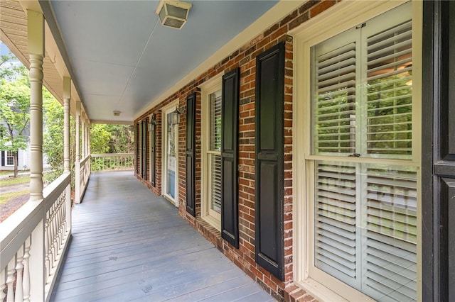 503 Columbine Ct, Easley, SC 29642 - deck featuring covered porch