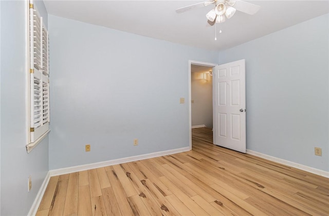 503 Columbine Ct, Easley, SC 29642 - unfurnished room featuring wood finished floors, ceiling fan, and baseboards
