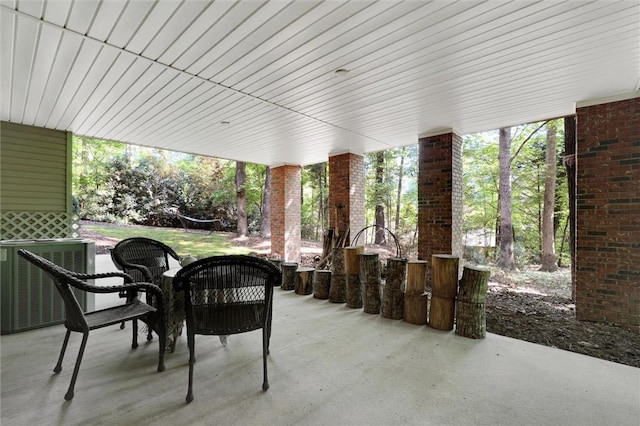 view of patio / terrace with cooling unit