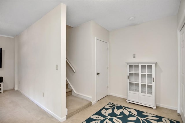 32 Par Harbor Way, Salem, SC 29676 - entryway with carpet, baseboards, and stairs