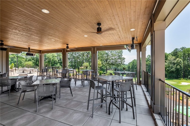 32 Par Harbor Way, Salem, SC 29676 - view of patio featuring outdoor dining space and view of scattered trees