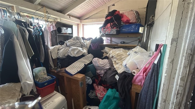 view of storage area