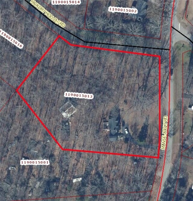 1211 Manse Jolly Rd, Anderson, SC 29621 - map / location with property parcel outlined