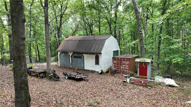 1211 Manse Jolly Rd, Anderson, SC 29621 - view of shed with a view of trees
