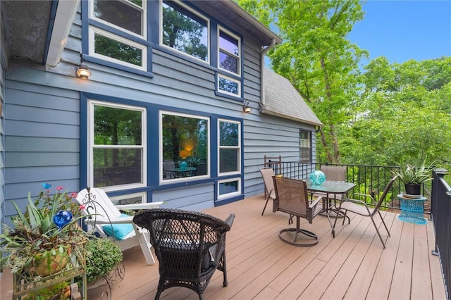 220 Family Dr, Seneca, SC 29678 - deck with outdoor dining area