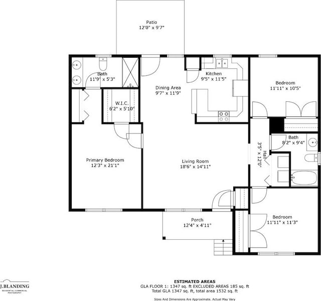 600 Brook St, Honea Path, SC 29654 - view of home floor plan