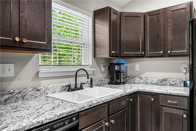 600 Brook St, Honea Path, SC 29654 - kitchen featuring dark brown cabinetry and dishwasher