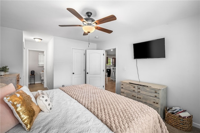 600 Brook St, Honea Path, SC 29654 - bedroom featuring baseboards and a ceiling fan