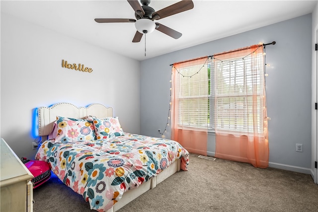 600 Brook St, Honea Path, SC 29654 - bedroom featuring carpet flooring and a ceiling fan