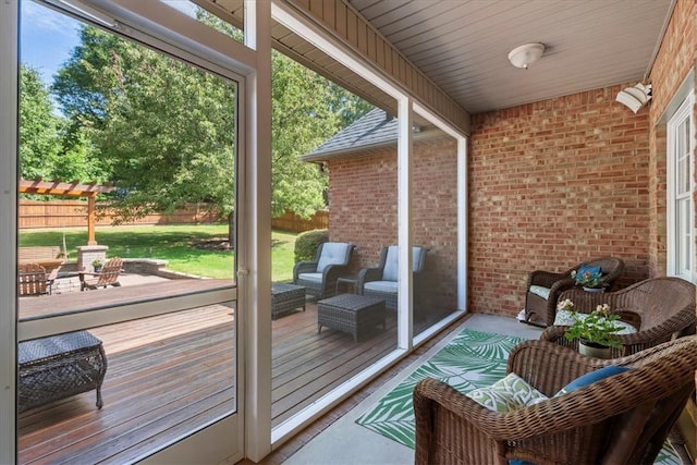 110 Red Maple Cir, Easley, SC 29642 - doorway to outside with brick wall