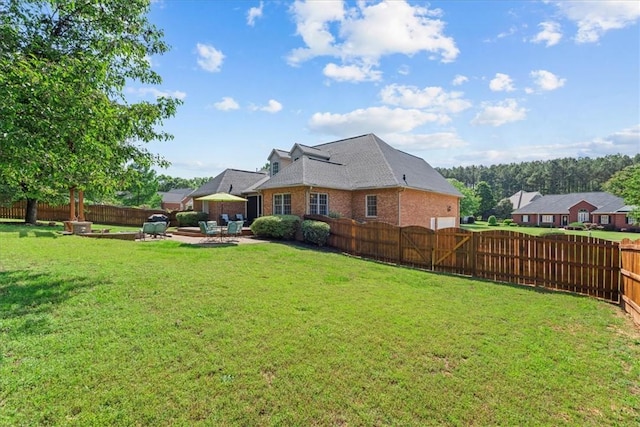 110 Red Maple Cir, Easley, SC 29642 - fenced backyard featuring a patio area