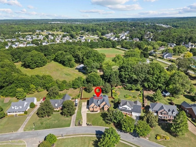 110 Red Maple Cir, Easley, SC 29642 - aerial perspective of suburban area with a forest