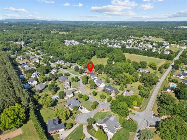 110 Red Maple Cir, Easley, SC 29642 - aerial view of property's location with a forest and nearby suburban area