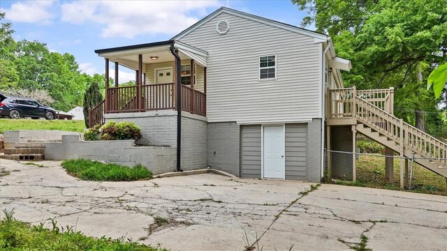 1922 Dobbins Ave, Anderson, SC 29625 - view of front of property featuring stairs, fence, and brick siding