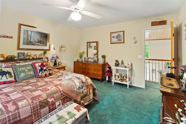 310 Fernwood Dr, Salem, SC 29676 - bedroom with carpet and ceiling fan