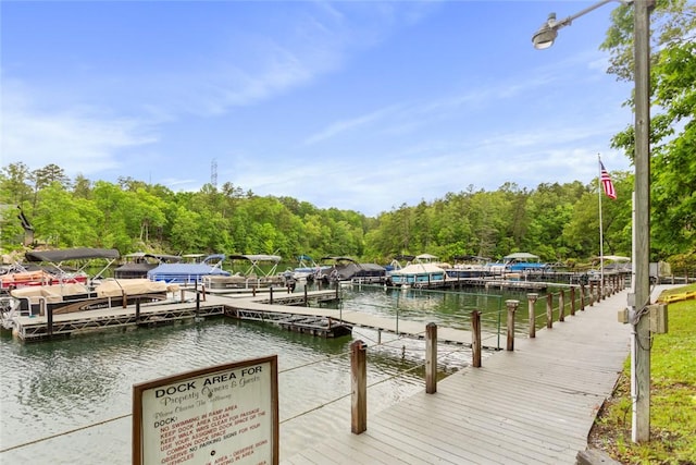 310 Fernwood Dr, Salem, SC 29676 - dock area featuring a water view and a view of trees