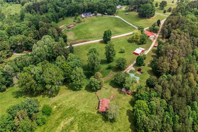 aerial overview of property's location with rural landscape