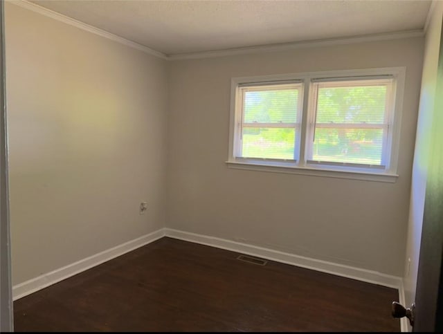 105 Sugar Pine Rd, Anderson, SC 29626 - empty room featuring baseboards, dark wood-type flooring, and ornamental molding
