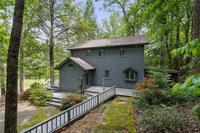 view of rear view of house