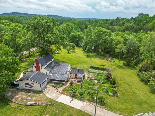 371 Store Rd, Easley, SC 29640 - aerial view of property and surrounding area with a heavily wooded area