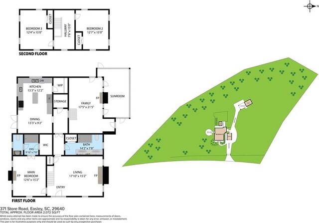 371 Store Rd, Easley, SC 29640 - room layout