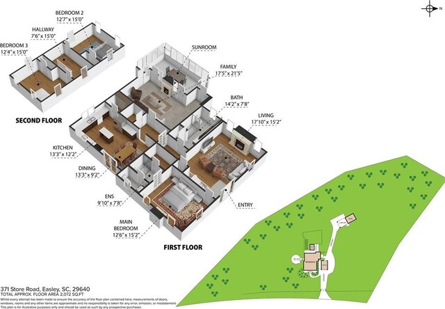 371 Store Rd, Easley, SC 29640 - property floor plan