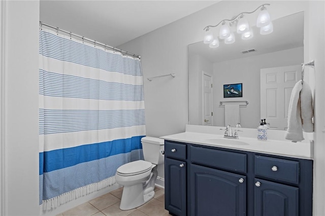 103 Crepe Myrtle Ln, Anderson, SC 29625 - full bath with tile patterned floors, toilet, vanity, and a shower with shower curtain