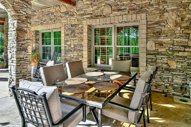 view of patio / terrace with outdoor dining space