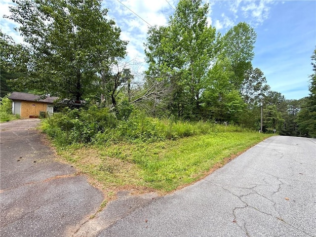 view of asphalt driveway