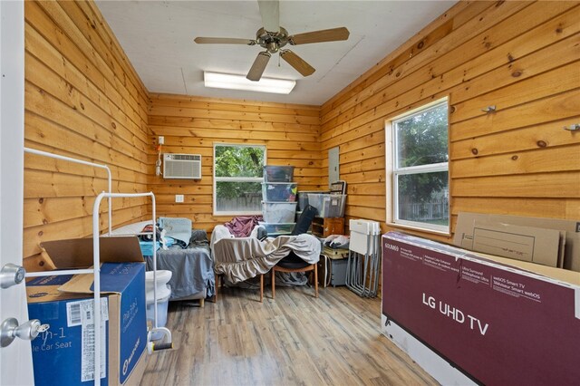 117 Henry Ave, Anderson, SC 29625 - storage with a ceiling fan and a wall unit AC
