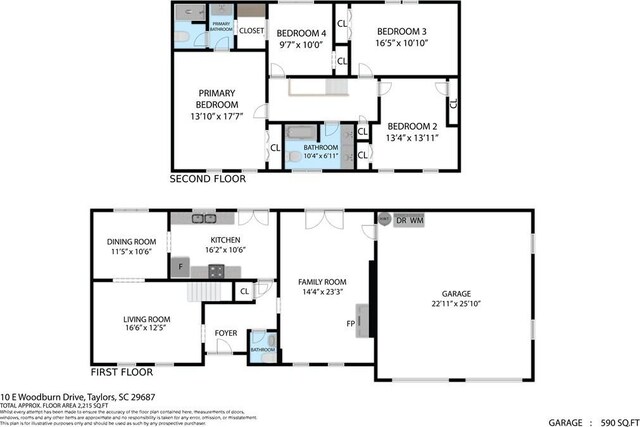 10 E Woodburn Dr, Taylors, SC 29687
