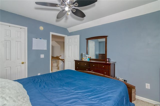 606 Greening Dr, Simpsonville, SC 29681 - carpeted bedroom with baseboards and a ceiling fan