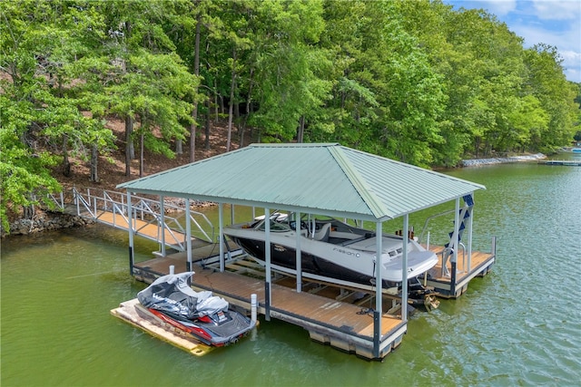 117 W Waters Edge Ln, West Union, SC 29696 - dock area with boat lift and a water view