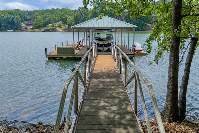 117 W Waters Edge Ln, West Union, SC 29696 - dock area featuring boat lift and a water view