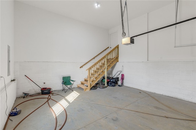 11 Arlington Rd, Greer, SC 29651 - garage featuring concrete block wall and a garage door opener
