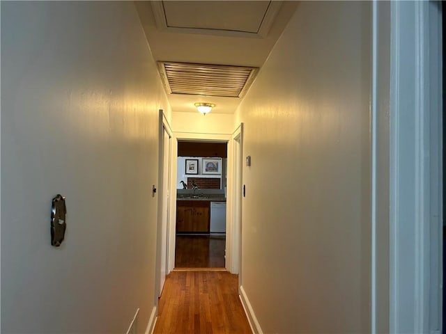 502 Cheyenne St, Anderson, SC 29626 - hall with light wood-style floors and a sink