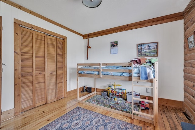 60 Lakeside Dr, Lyman, SC 29365 - bedroom with hardwood / wood-style floors and a closet