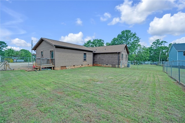 60 Lakeside Dr, Lyman, SC 29365 - rear view of property with crawl space