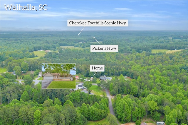 211 Jana Dr, Walhalla, SC 29691 - aerial view of a forest