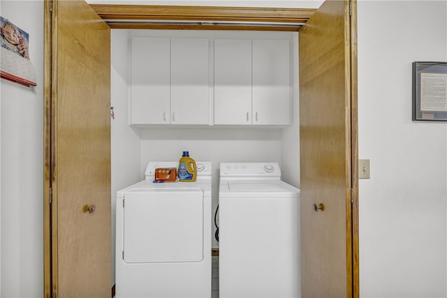 211 Jana Dr, Walhalla, SC 29691 - laundry room featuring separate washer and dryer and cabinet space