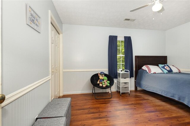 108 Ascot Ct, Easley, SC 29642 - bedroom featuring wood finished floors and a ceiling fan