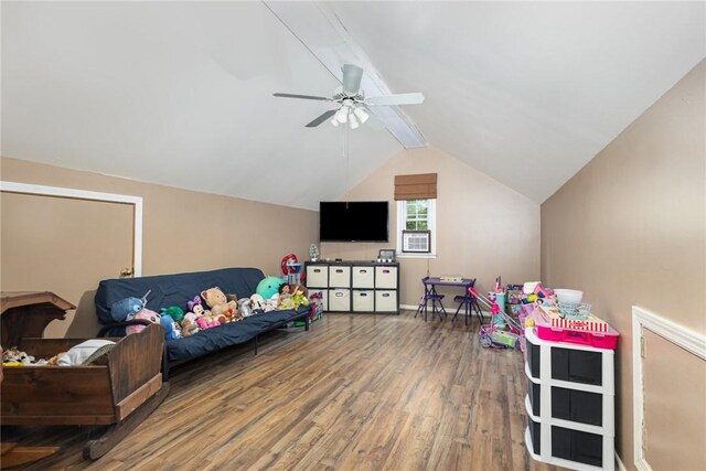 108 Ascot Ct, Easley, SC 29642 - playroom featuring wood finished floors and ceiling fan